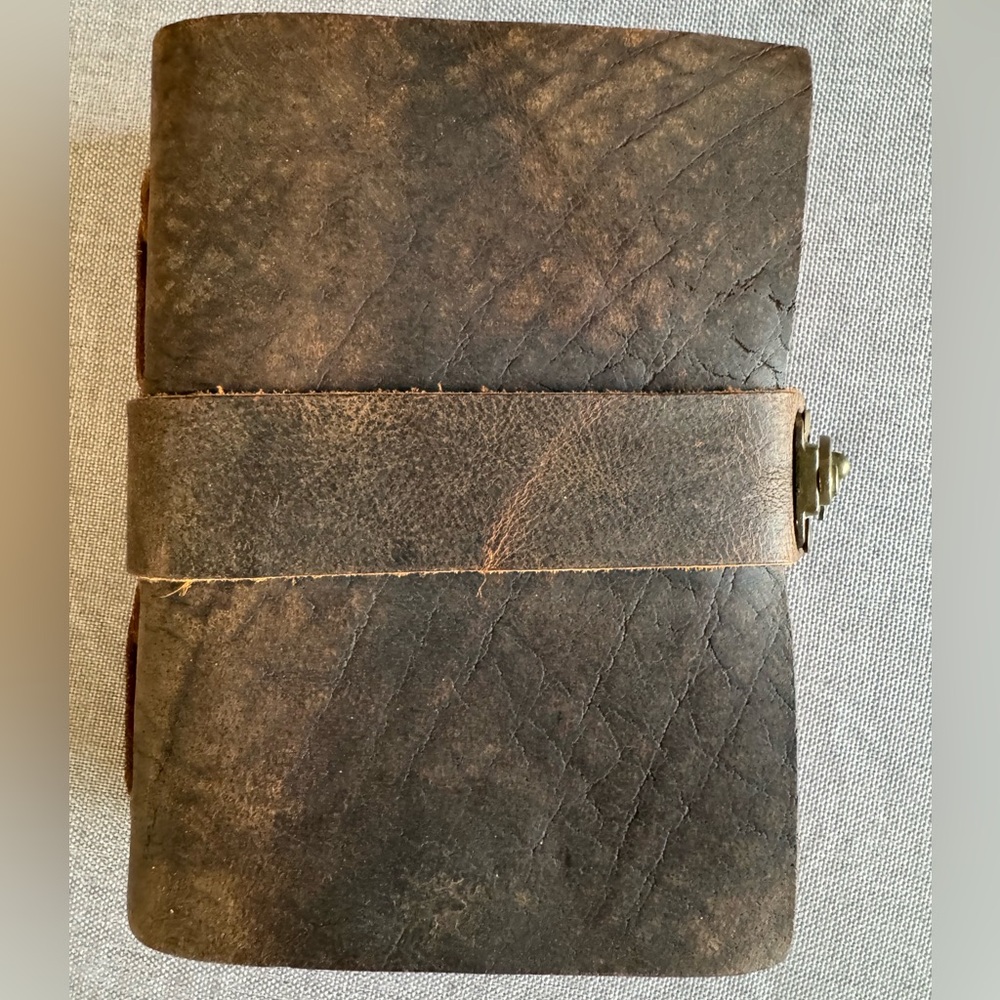Handmade Leather Journal with Strap - New and Beautifully made